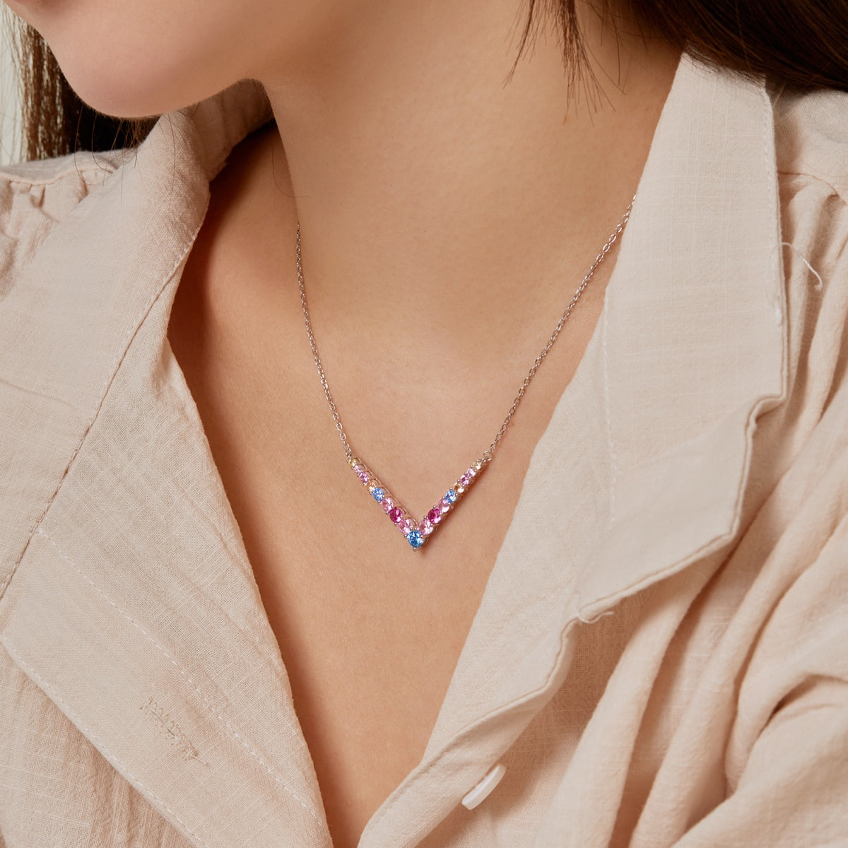 [Kincade Jewelrys]Ornate Round Cut Necklace
