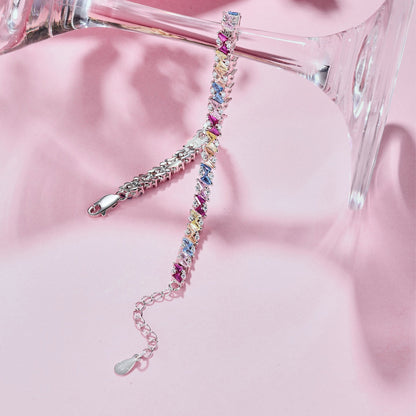 [Kincade Jewelrys]Ornate Sparkling Multi Cut Party Bracelet