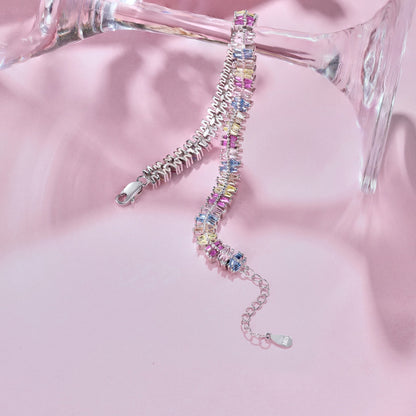 [Kincade Jewelrys]Sparkling Exquisite Multi Cut Party Bracelet