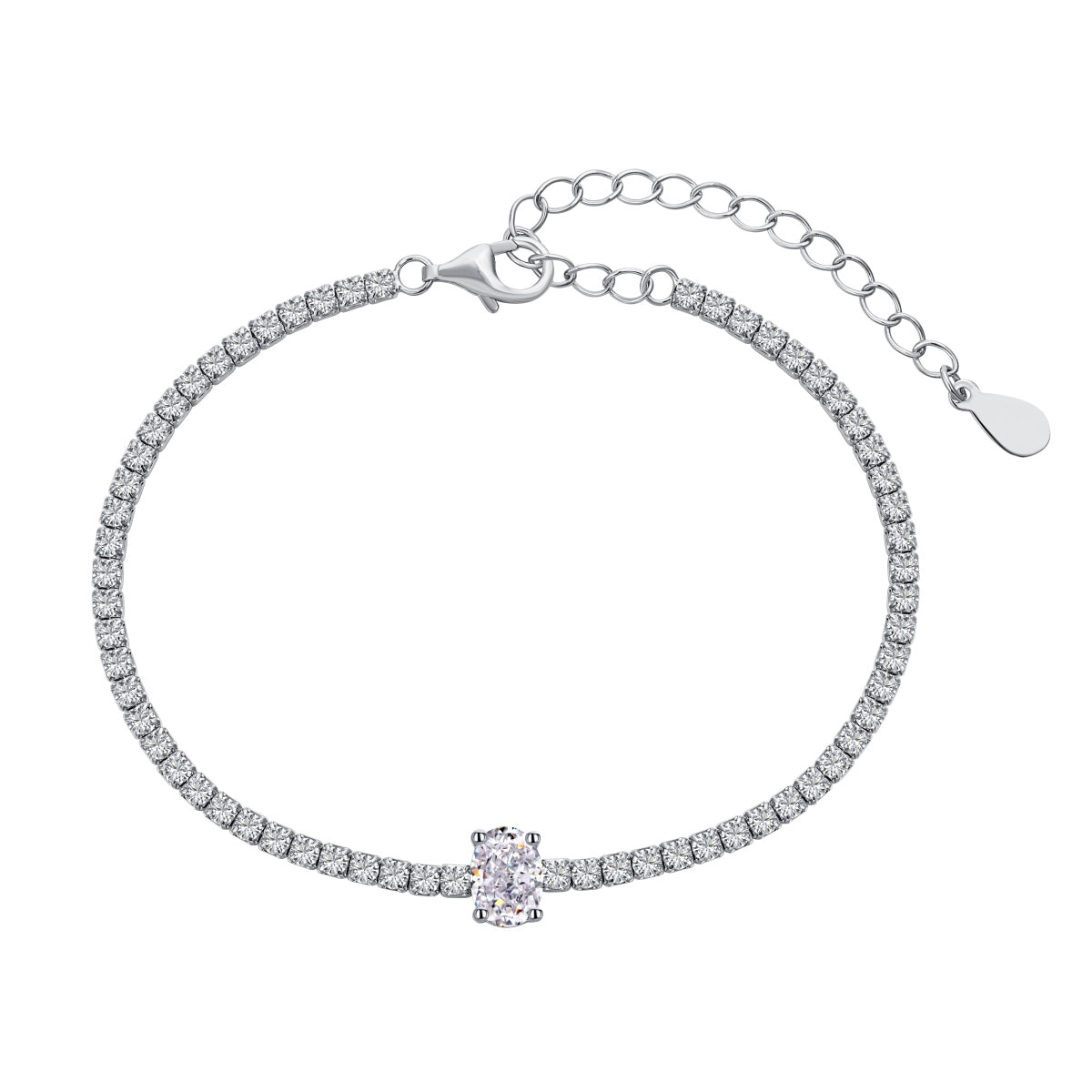 [Kincade Jewelrys]0.75 Carat Exquisite Oval Cut Daily Bracelet