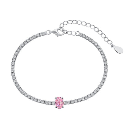 [Kincade Jewelrys]0.75 Carat Exquisite Oval Cut Daily Bracelet