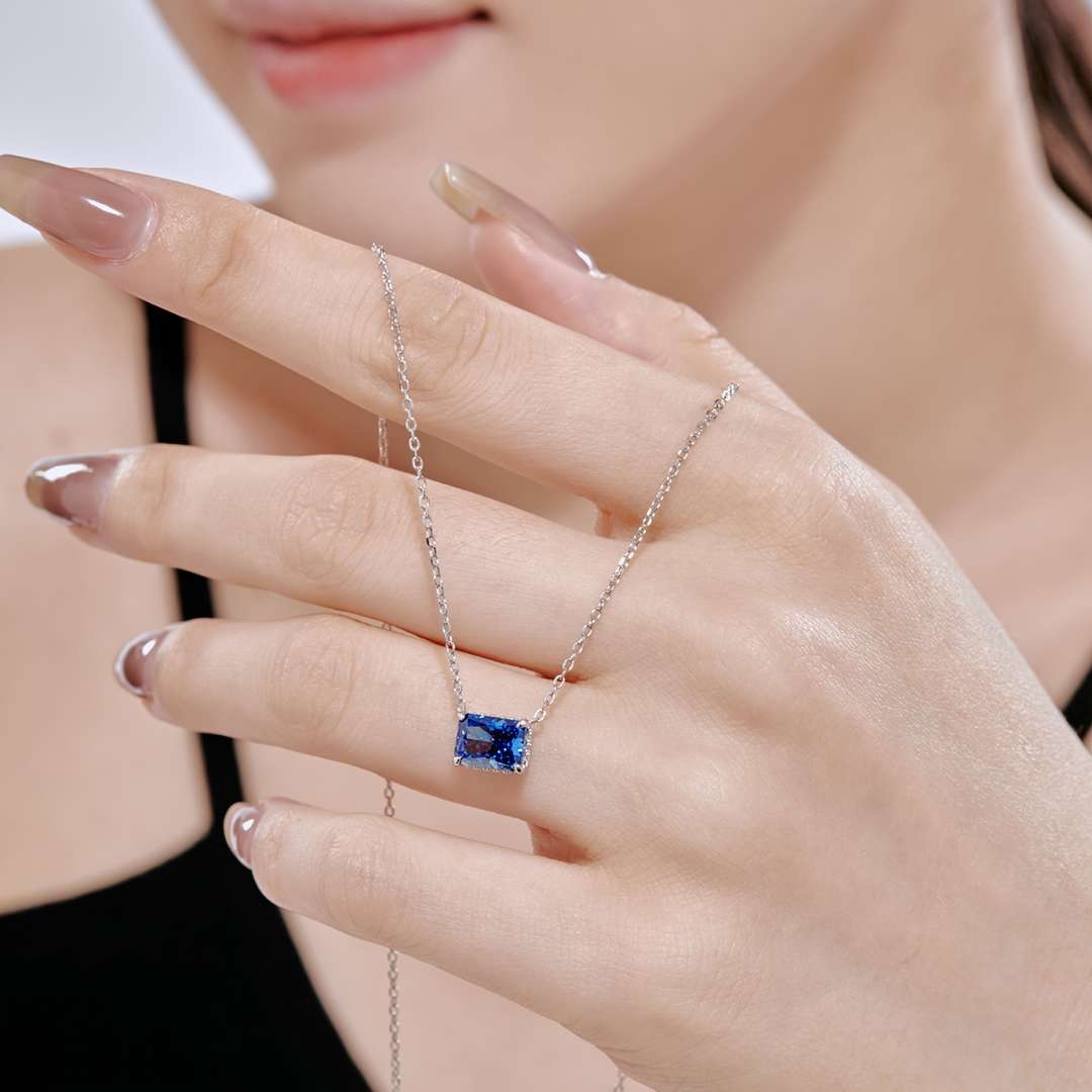 [Kincade Jewelrys]Luxurious Square Shape Colorful Necalack