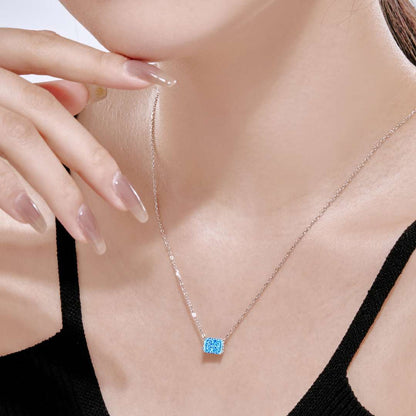 [Kincade Jewelrys]Luxurious Square Shape Colorful Necalack