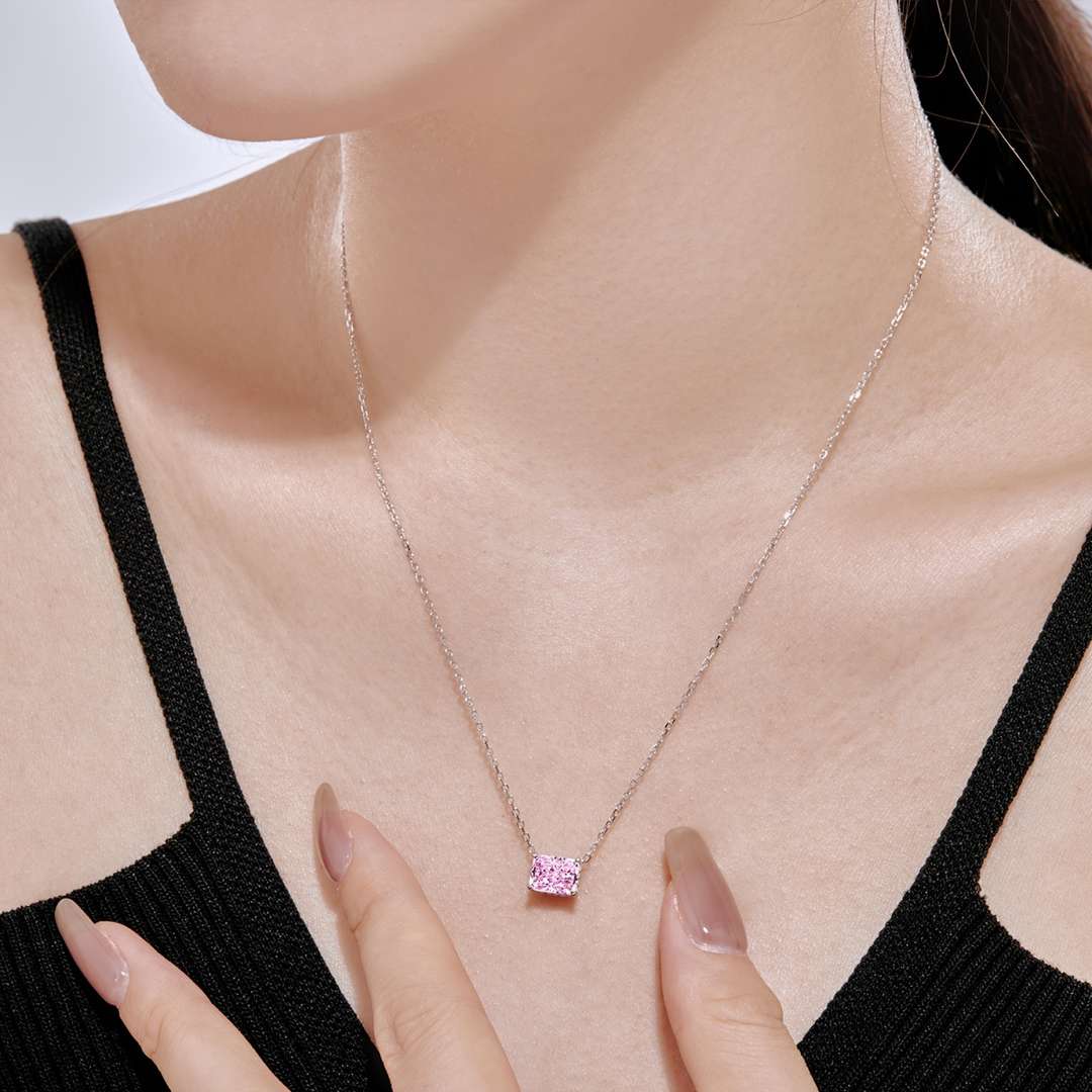 [Kincade Jewelrys]Luxurious Square Shape Colorful Necalack