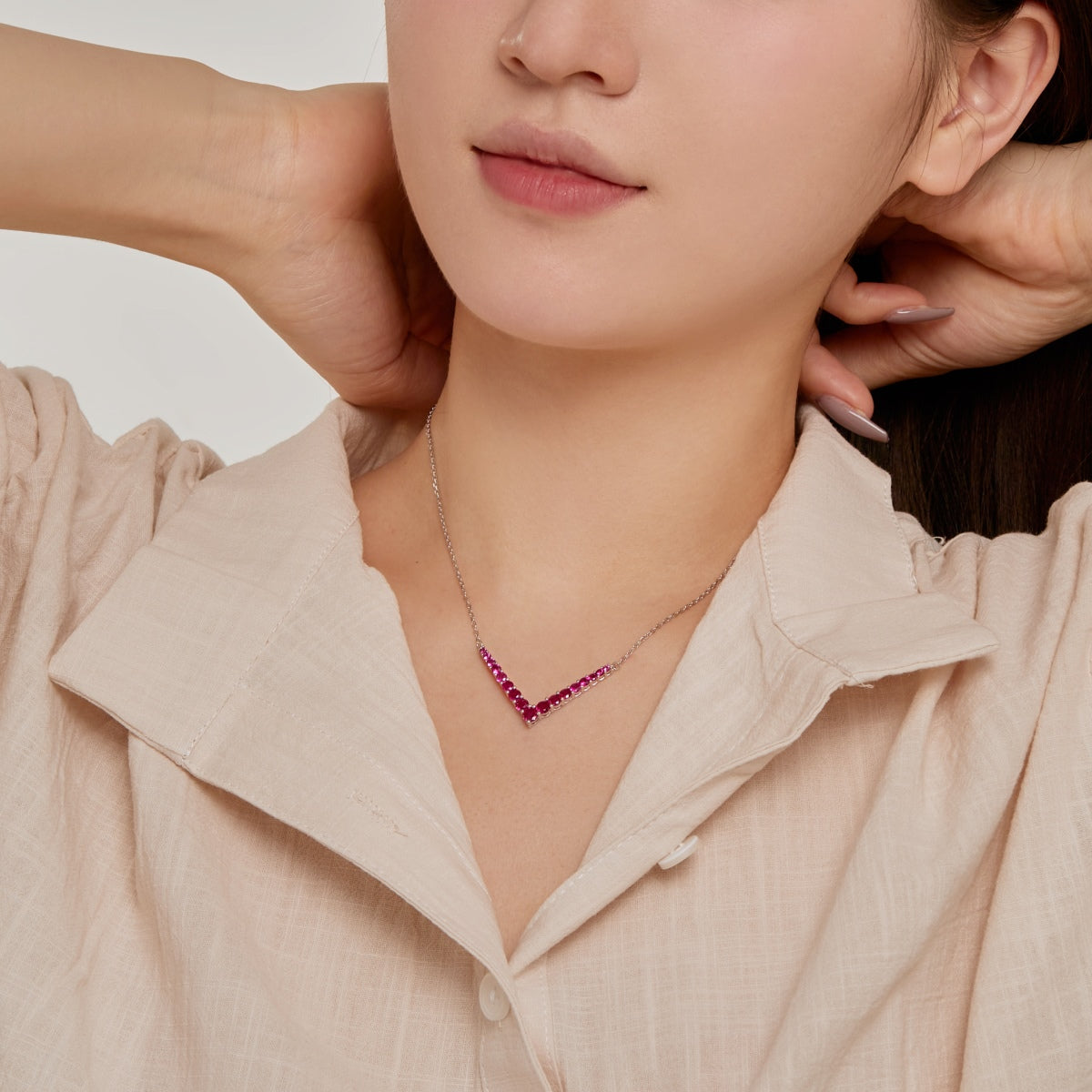 [Kincade Jewelrys]Ornate Round Cut Necklace