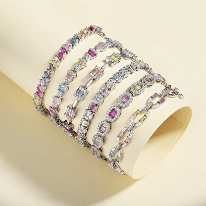 [Kincade Jewelrys]Radiant Water Drop Shape Daily Bracelet
