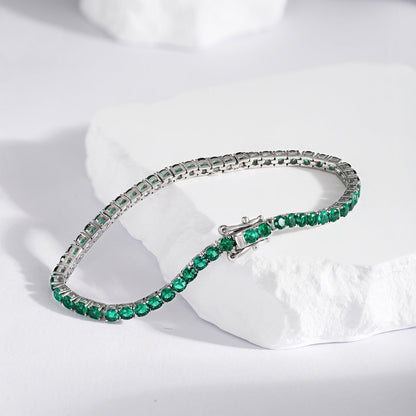 [Kincade Jewelrys]Radiant Colorful Round Cut Party Bracelet