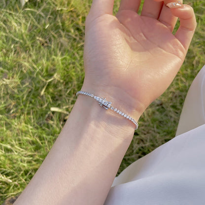 [Kincade Jewelrys]Radiant Colorful Round Cut Party Bracelet