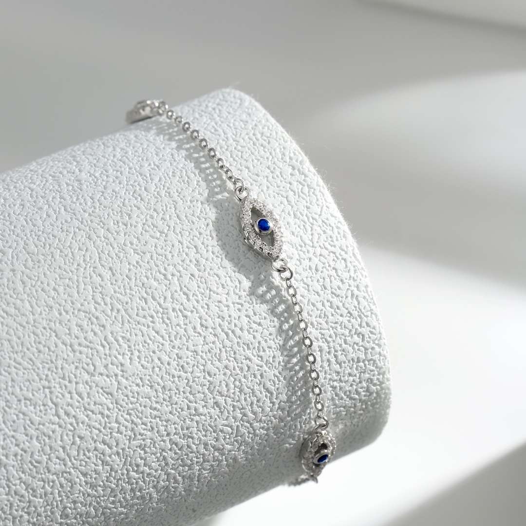 [Kincade Jewelrys]Evil Eye Shape Pendent Necklace