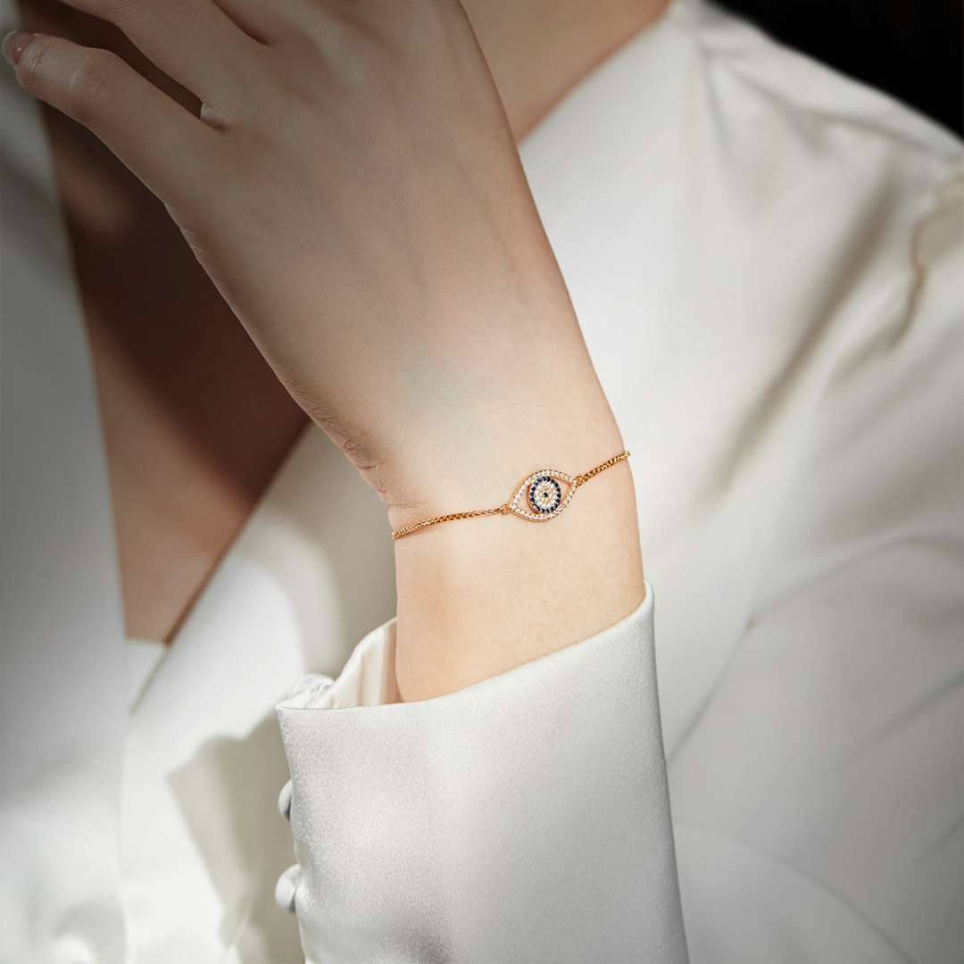 [Kincade Jewelrys]Dazzling Eye Shape Necklace