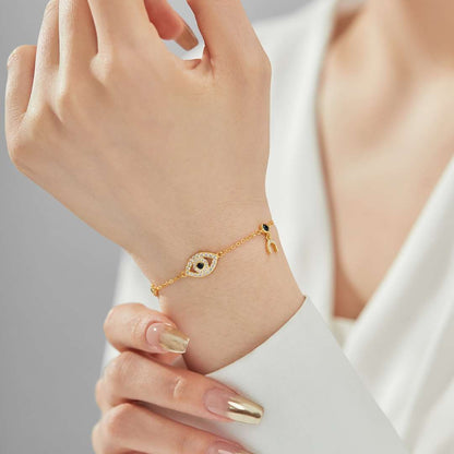 [Kincade Jewelrys]Dainty Eye Shape Necklace