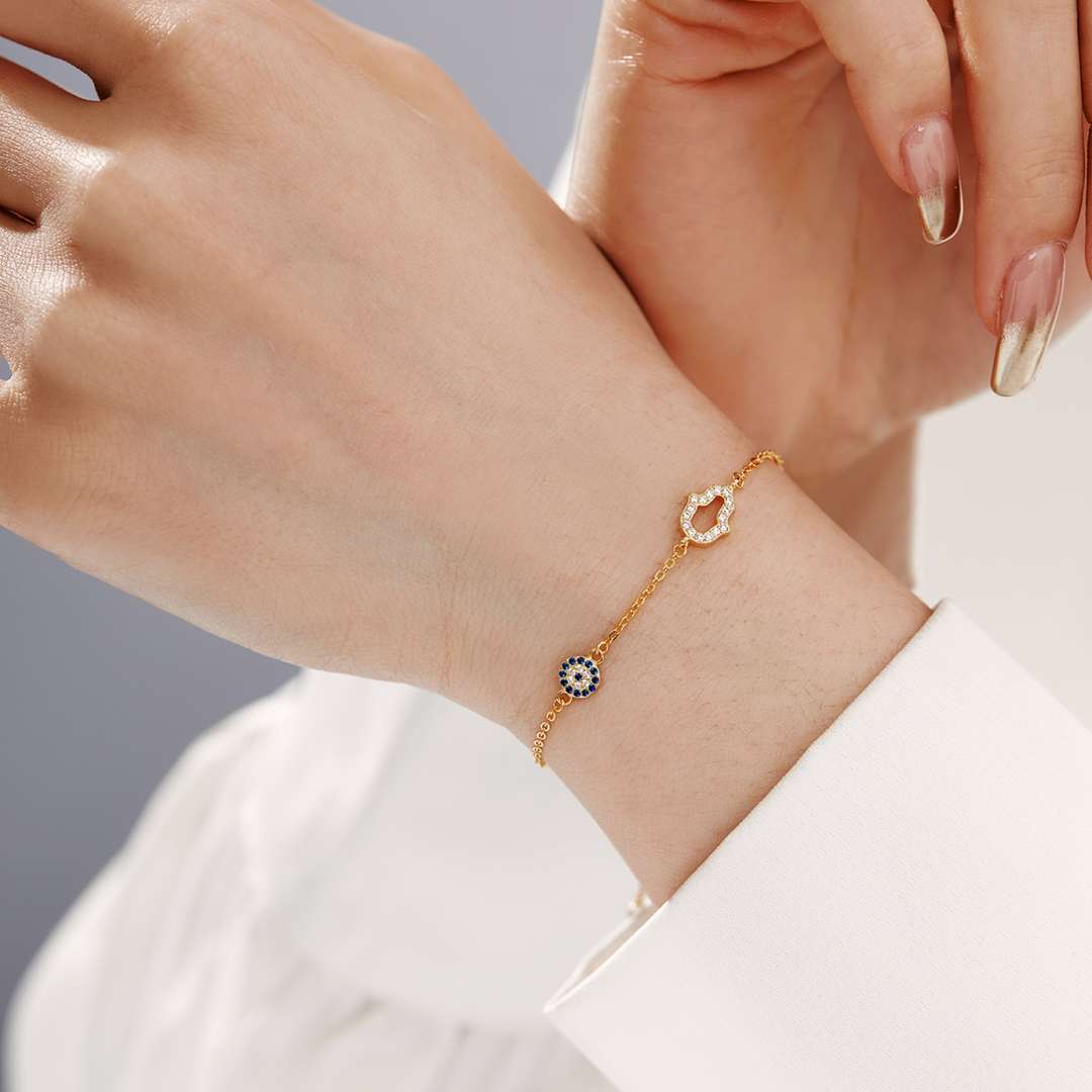 [Kincade Jewelrys]Gost Shape & Round Shape Necklace