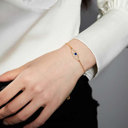 [Kincade Jewelrys]Devil's Eye Hollow Design Bracelet