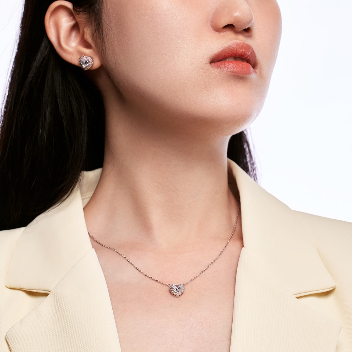 [Kincade Jewelrys]Dazzling Heart Shape Lover Earrings