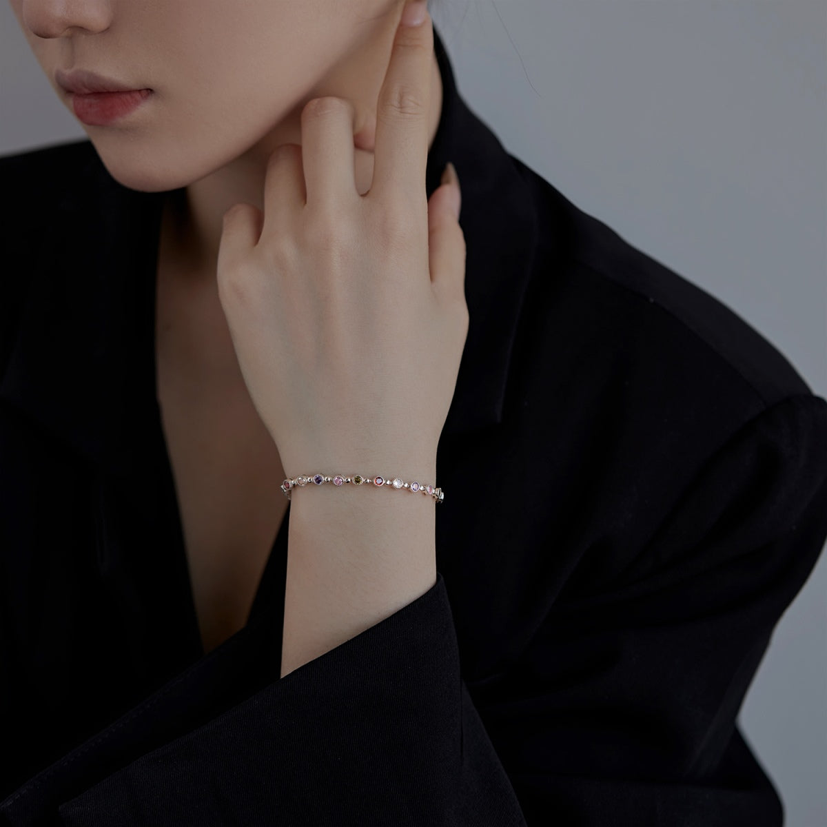 [Kincade Jewelrys]Sparkling Exquisite Round Cut Party Bracelet