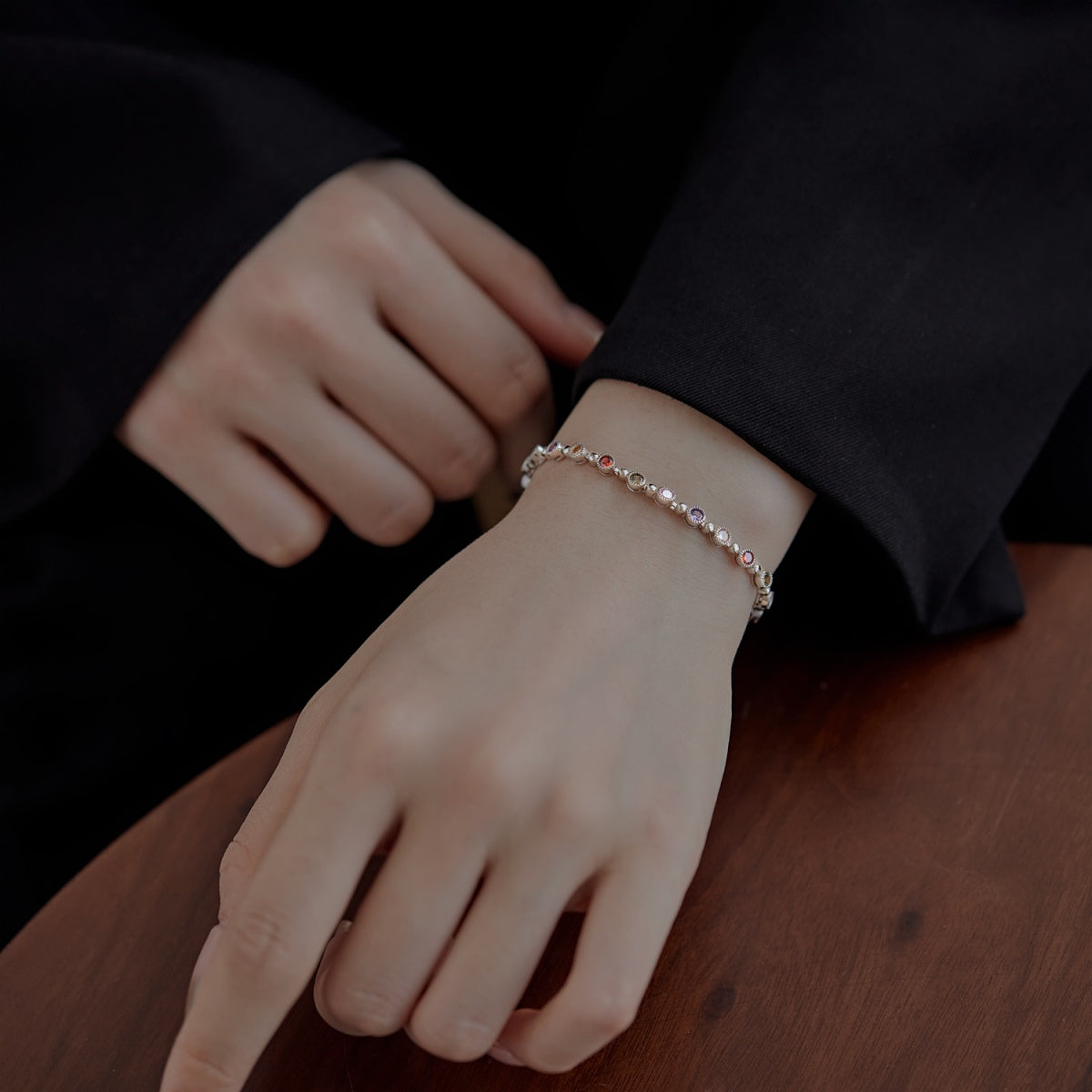 [Kincade Jewelrys]Sparkling Exquisite Round Cut Party Bracelet