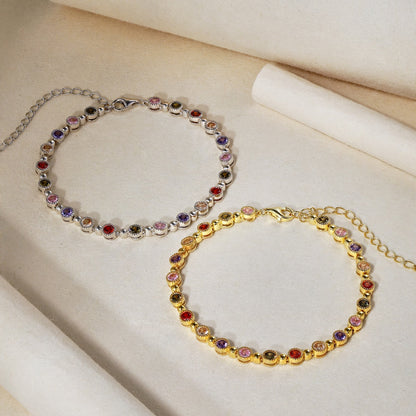 [Kincade Jewelrys]Sparkling Exquisite Round Cut Party Bracelet