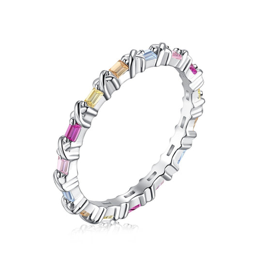 [Kincade Jewelrys]Charming Colorful Round Cut Daily Ring