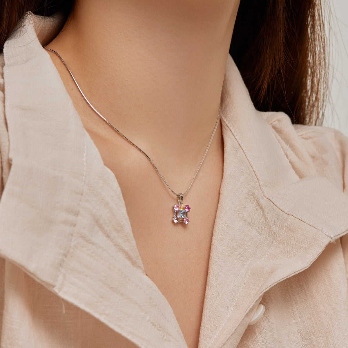 [Kincade Jewelrys]Gorgeous Multi Colorful Necklace