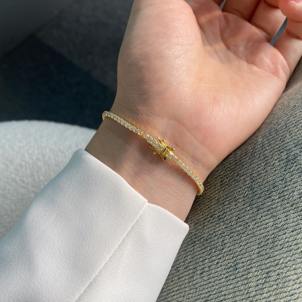 [Kincade Jewelrys]Radiant Colorful Round Cut Party Bracelet