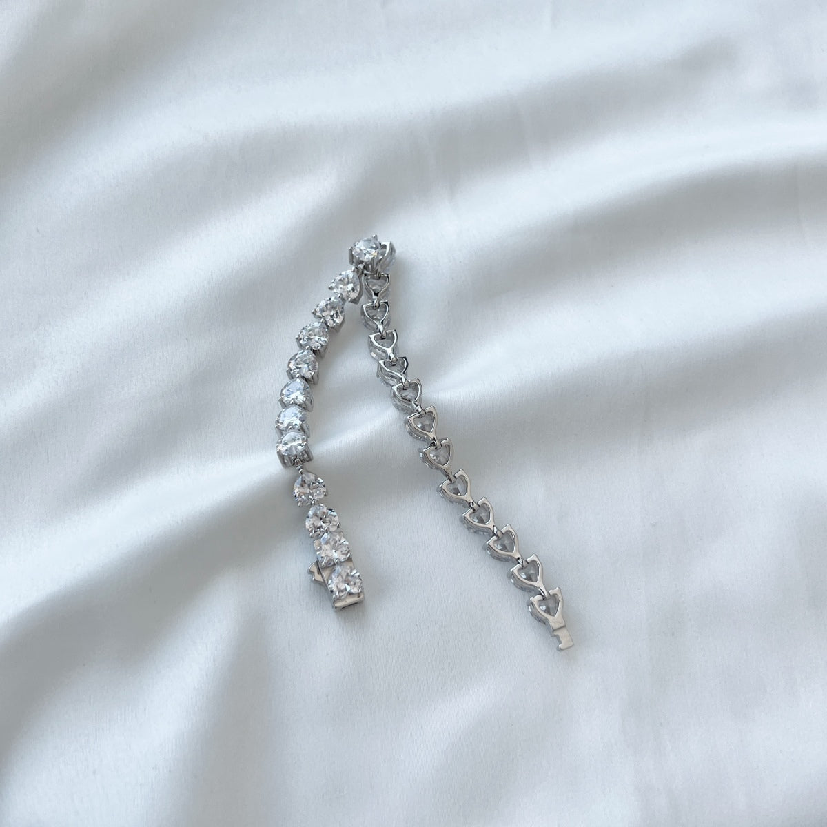 [Kincade Jewelrys]0.75 Carat Elegant Romantic Heart Shape Lover Bracelet