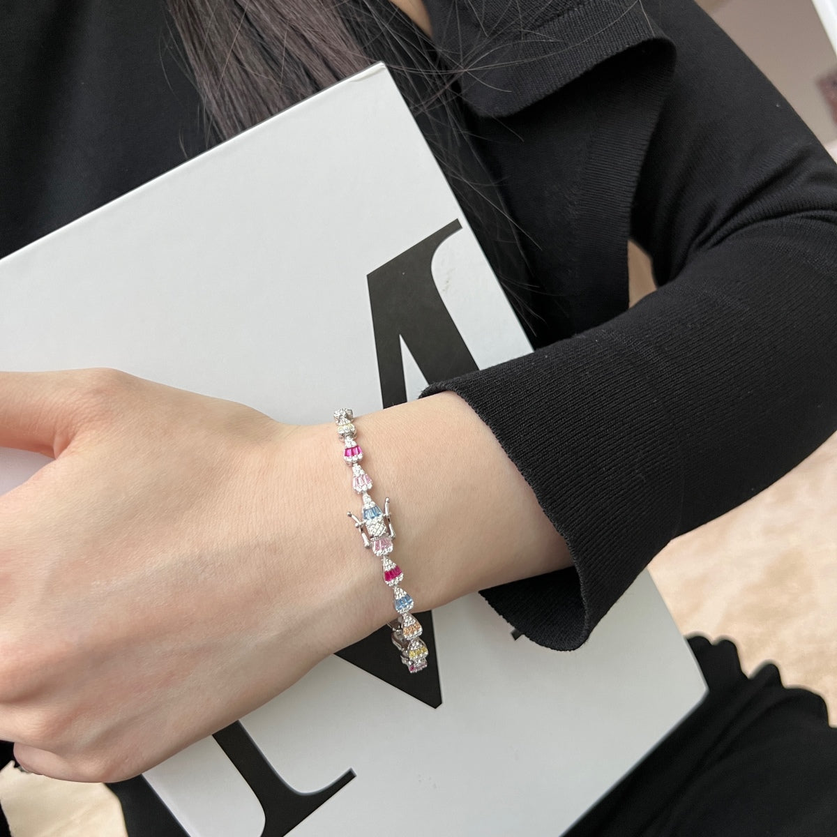 [Kincade Jewelrys]Radiant Water Drop Shape Daily Bracelet