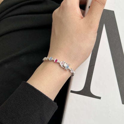 [Kincade Jewelrys]Radiant Water Drop Shape Daily Bracelet