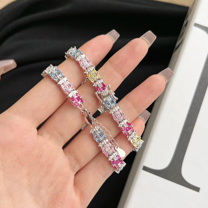 [Kincade Jewelrys]Delicate Colorful Multi Cut Party Bracelet
