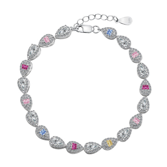 [Kincade Jewelrys]0.25 Carat Radiant Water Drop Shape Daily Bracelet