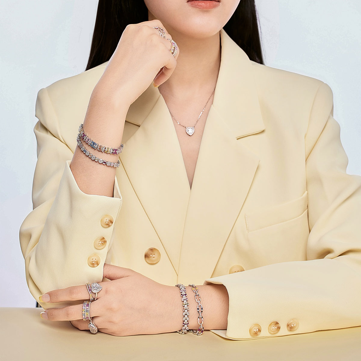[Kincade Jewelrys]Dazzling Colorful Daily Bracelet