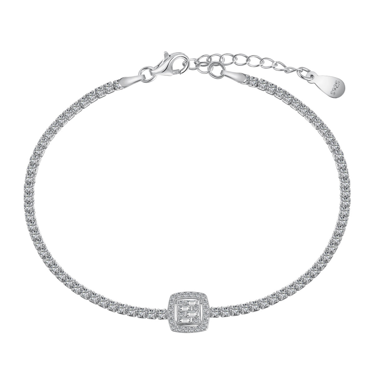 [Kincade Jewelrys]Luxurious Dazzling Square Shape Banquet Bracelet