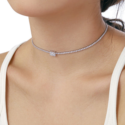 [Kincade Jewelrys]2.0 carat Ornate Emerald Cut Necklace