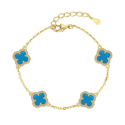[Kincade Jewelrys]Four-Leaf Clover Exquisite Bracelet