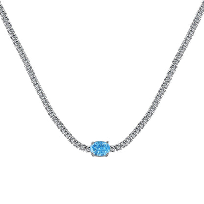 [Kincade Jewelrys] Collier taille ovale brillant de 1,0 carat