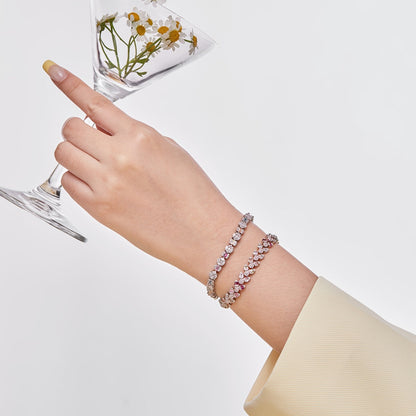 [Kincade Jewelrys]Dazzling Radiant Multi Cut Daily Bracelet