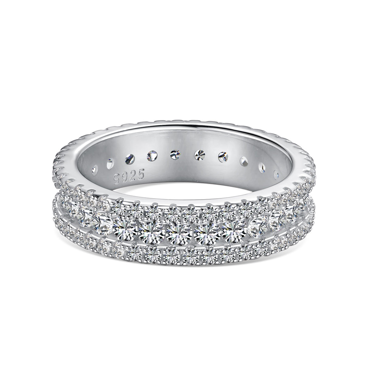 [Kincade Jewelrys]Delicate Colorful Round Cut Daily Ring