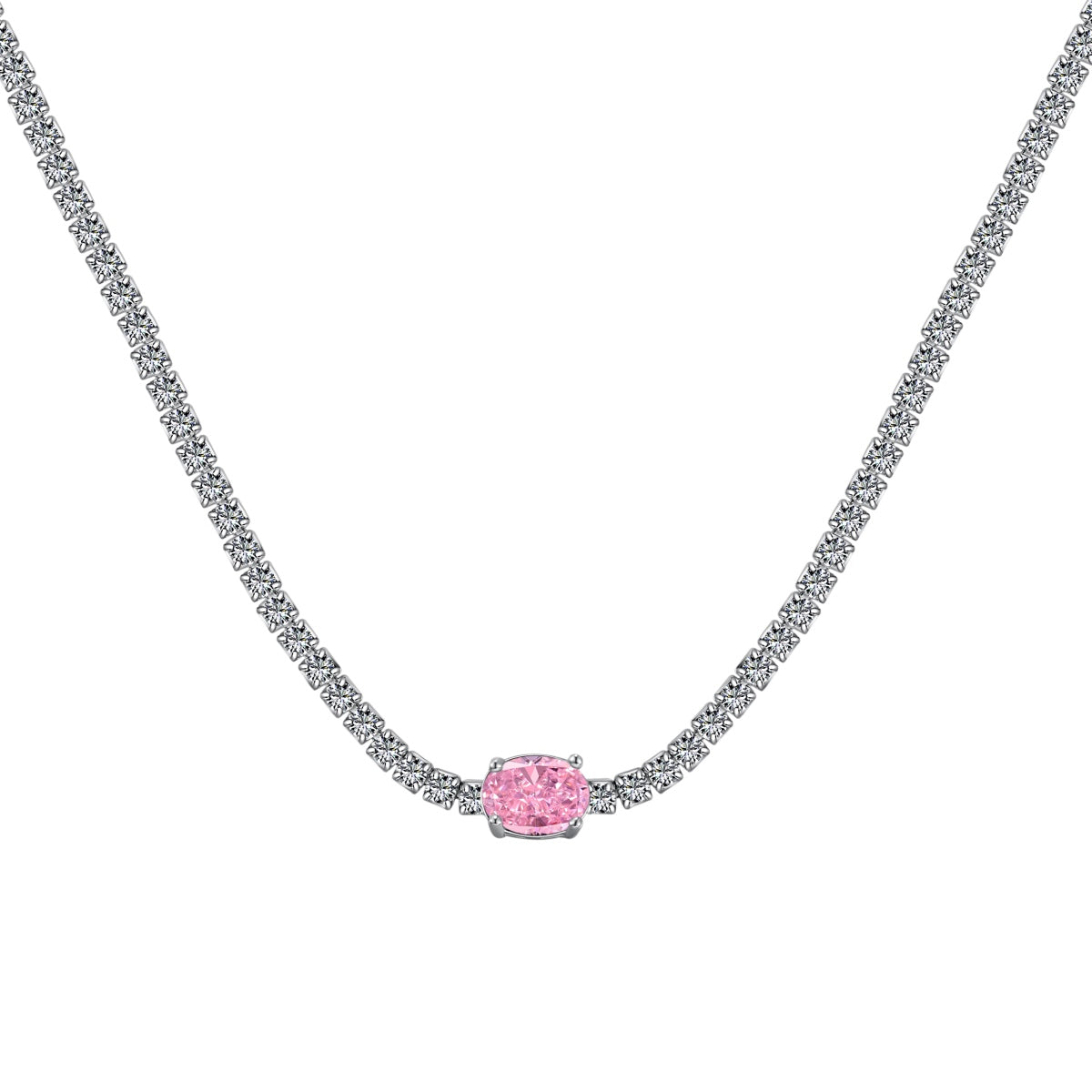 [Kincade Jewelrys] Collier taille ovale brillant de 1,0 carat