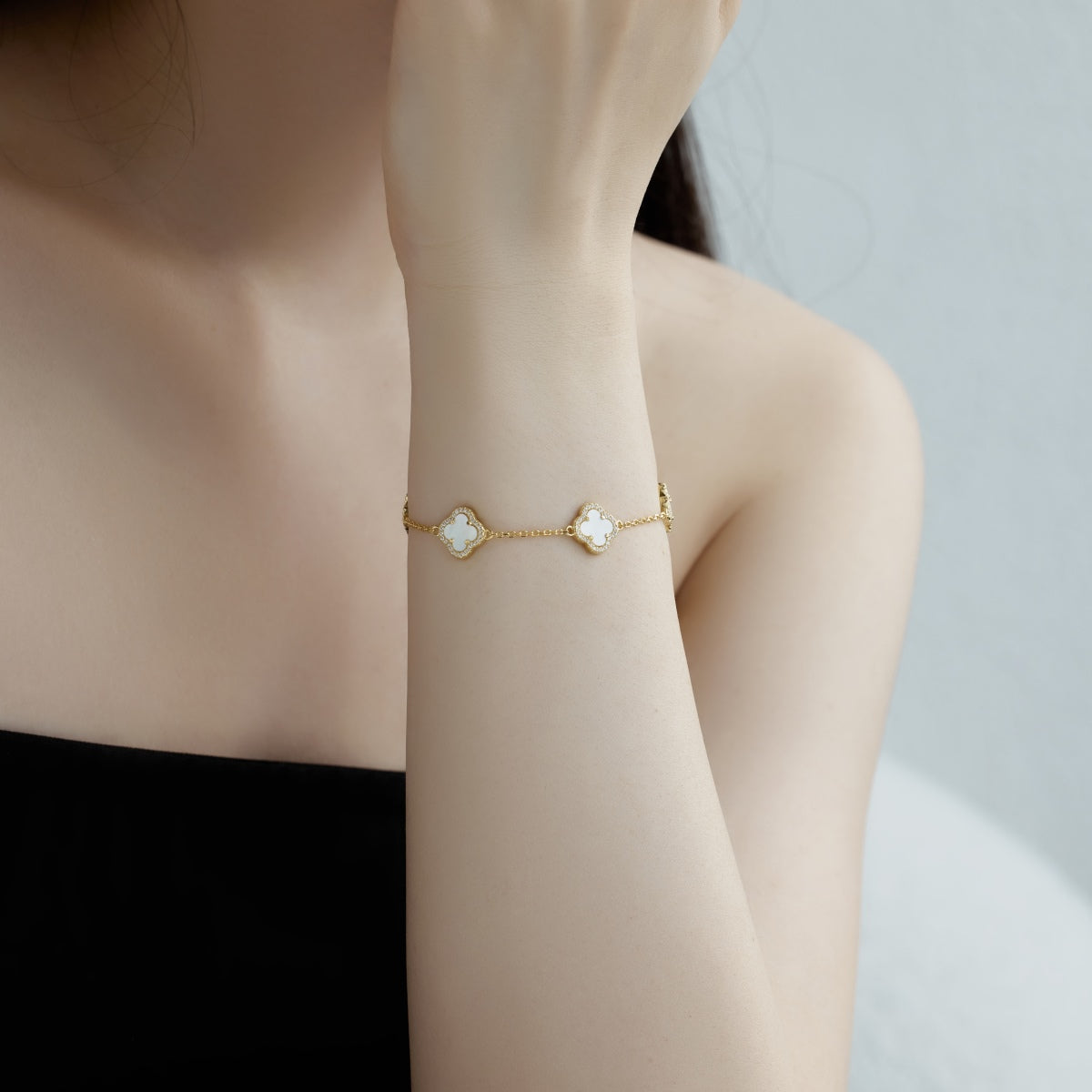 [Kincade Jewelrys]Four-Leaf Clover Exquisite Bracelet