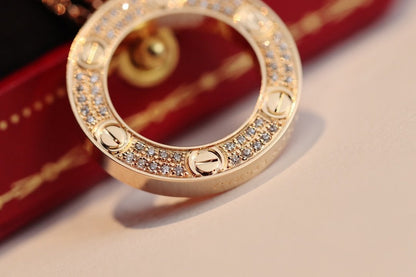 [Kincade Jewelrys]LOVE NECKLACE ADJUSTABLE ROSE GOLD