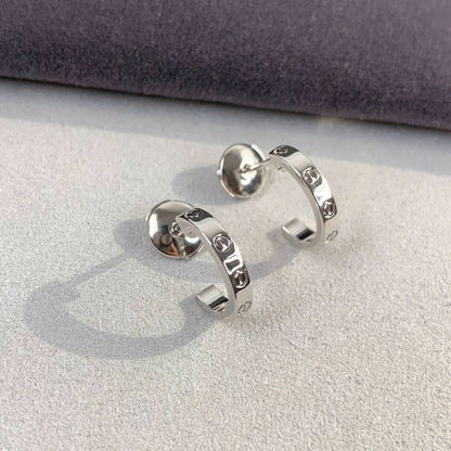 [Kincade Jewelrys]Boucles d'oreilles Love 2,65 mm en argent 