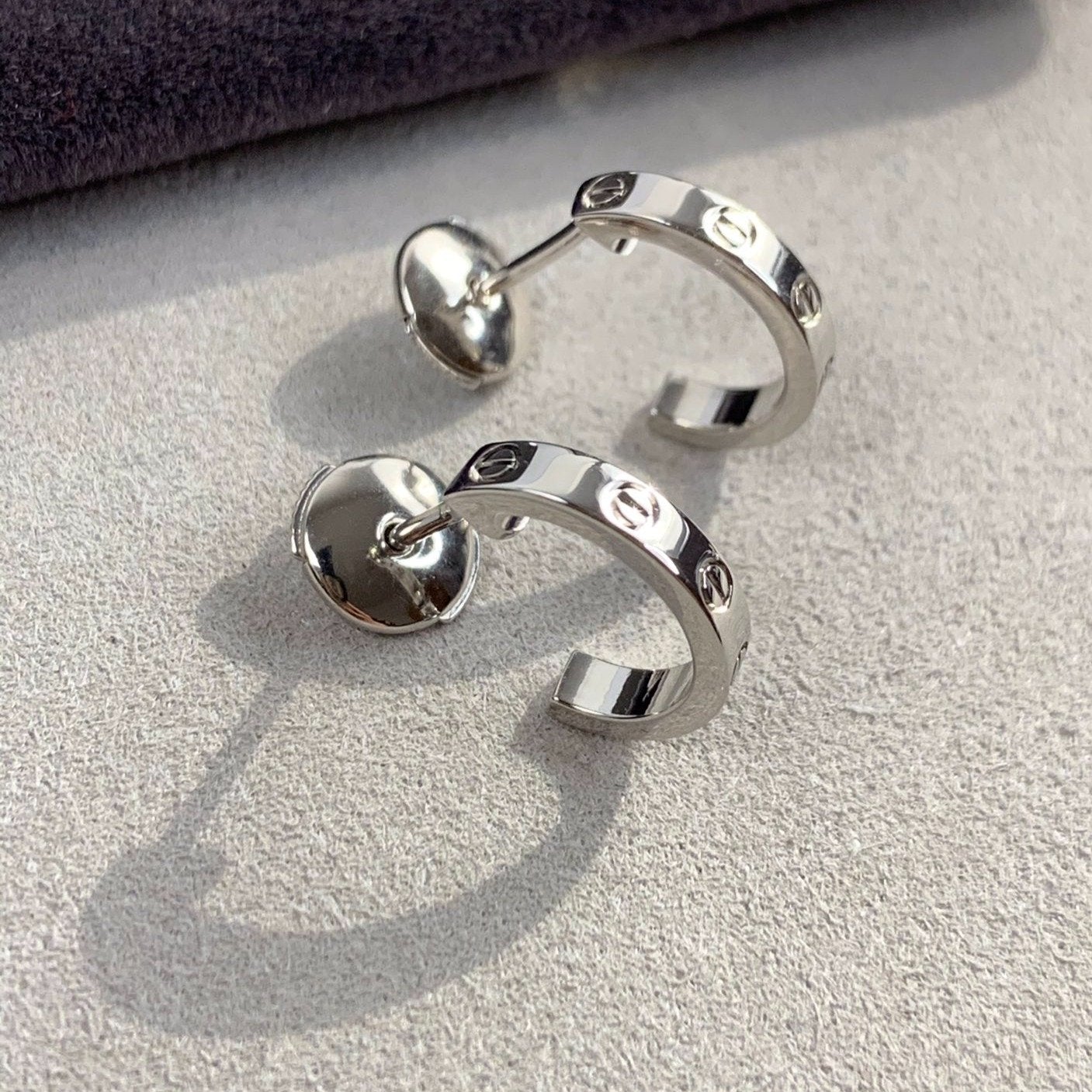 [Kincade Jewelrys]Boucles d'oreilles Love 2,65 mm en argent 