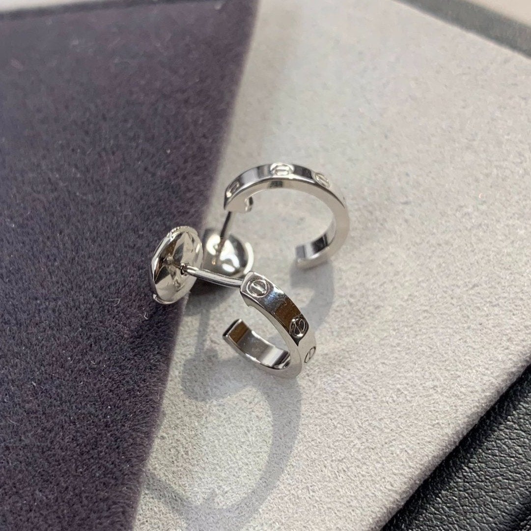 [Kincade Jewelrys]Boucles d'oreilles Love 2,65 mm en argent 