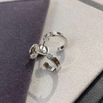 [Kincade Jewelrys]Boucles d'oreilles Love 2,65 mm en argent 