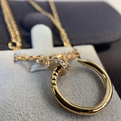 [Kincade Jewelrys]JUSTE NECKLACE PINK GOLD DIAMONDS