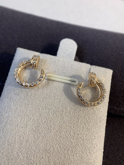 [Kincade Jewelrys]JUSTE EARRINGS GOLD DIAMONDS