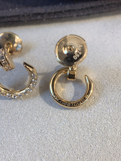 [Kincade Jewelrys]JUSTE EARRINGS GOLD DIAMONDS