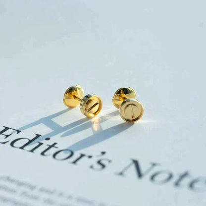 [Kincade Jewelrys]LOVE EARRINGS GOLD 10MM