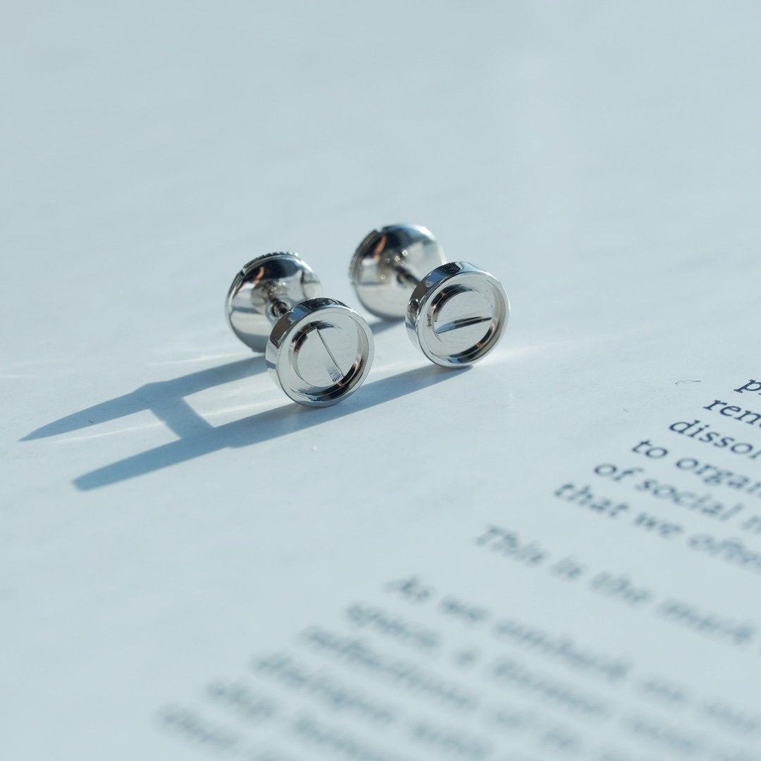 [Kincade Jewelrys]LOVE EARRINGS SILVER 10MM