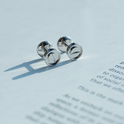 [Kincade Jewelrys]LOVE EARRINGS SILVER 10MM