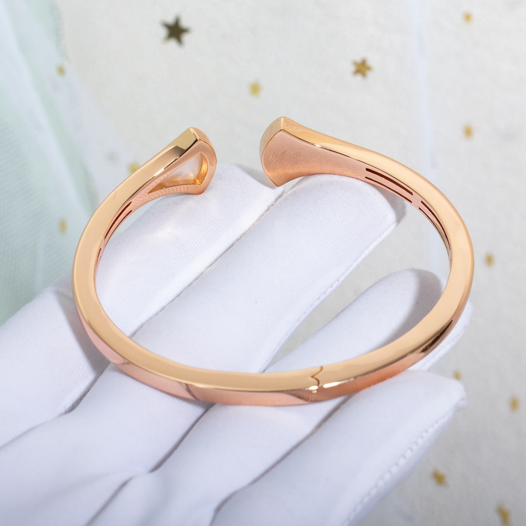 [Kincade Jewelrys]DREAM BRACELET OPEN PINK GOLD MOP DIAMOND